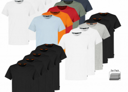 Sublevel 5er Pack Herren T-Shirt Kurzarm Shirt Freizeit Basic für 33,90€ inkl. Versand!