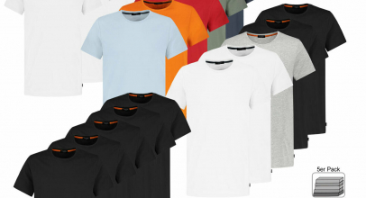Sublevel 5er Pack Herren T-Shirt Kurzarm Shirt Freizeit Basic für 33,90€ inkl. Versand!