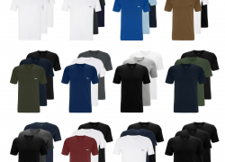 3er Pack BOSS Herren Classic T-Shirts kurzarm Pure Cotton C-Neck V-Neck für 32,99€ inkl. Versand!