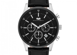 Rhodenwald Söhne Herren Armband-Uhr Goodwill silber/schwarz für 89,-€ inkl. Versand!