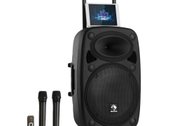 Mobile DJ PA Anlage Karaoke Box Bluetooth USB Lautsprecher Trolley Sound Anlage für 179,99€ inkl. Versand!