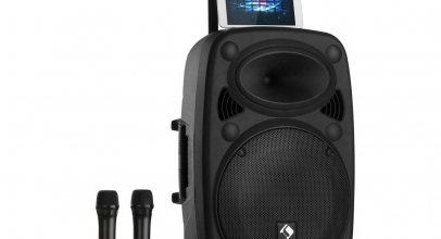 Mobile DJ PA Anlage Karaoke Box Bluetooth USB Lautsprecher Trolley Sound Anlage für 179,99€ inkl. Versand!