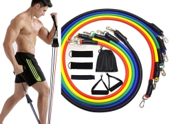 11-tlg. Widerstandsbänder Gymnastikband Fitnessbänder Expander Set für 23,99€ inkl. Versand!