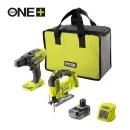 RYOBI 18 V One+ Combo-Kit R18CK2PJ-1X40S Akku-Bohrschrauber, Stichsäge, Koffer + Akku & Ladegerät für 169,99€ inkl. Versand!