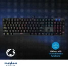 Mechanische Gaming Tastatur US-Layout Keyboard USB QWERTY LED Blue Switches für 9,99€ inkl. Versand!