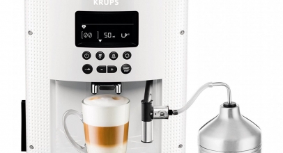 Krups Kaffeevollautomat Latte- und Cappuccino Maschine 15 bar, weiß für 239,90€ inkl. Versand!