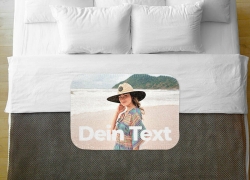 Decke mit eurem Foto und Text bedruckt – Kuscheldecke für 43,95€ inkl. Versand