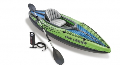 INTEX Kajak Challenger K1 Boot Set Schlauchboot Paddel Pumpe 274x76x33 cm für 97,90€ inkl. Versand!