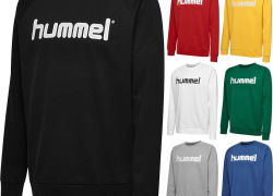 Hummel Damen Herren Logo Sweatshirt Baumwolle für 27,99€ inkl. Versand!