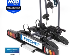 Kupplungs Fahrradträger FISCHER ProlineEvo Heckträger für 2 Fahrräder E-Bikes zum Preis von 245,65€ inkl. Versand!
