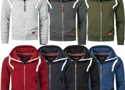 A. Salvarini Herren Sweatjacke Kapuzenpullover Hoodie für 20,61€ inkl. Versand!