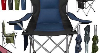 24MOVE® Campingstuhl – Outdoor Klappstuhl – Angelstuhl gepolstert und klappbar + Tragetasche und Getränkehalter für 39,99€ inkl. Versand!