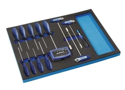 PROMAT Werkzeugsatz 37-tlg. Werkzeugsatz für Werkstattwagen & Schublade für 29,90€ inkl. Versand!