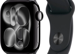 Apple Watch 11 GPS Alu Jetblack 42mm Black Silicon Band für 299,70€ inkl. Versand!