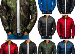 BOLF Herren Bomberjacke Übergangsjacke Steppjacke Mix für 22,95€ inkl. Versand!