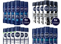 6x150ml NIVEA MEN Deo Spray Männer Deodorant Anti-Transpirant für 10,99€ inkl. Versand!
