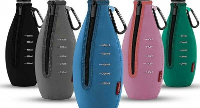 Ciskotu Bruchschutz Neopren Hülle mit Kapazitätsskala für SodaStream Glaskaraffe für 8,59€ inkl. Versand!