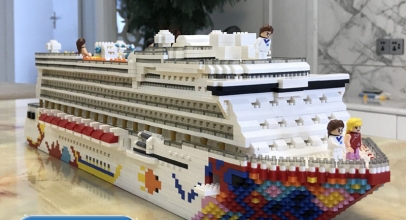 Bausteine Luxury Cruise Liner Boot Mini Modellbausätze für 53,-€ inkl. Versand!