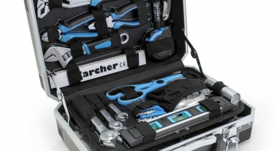 Karcher Werkzeugkoffer 114-teiliges Werkzeug-Set mit Hammer Schraubendreher uvm. für 79,99€ inkl. Versand!