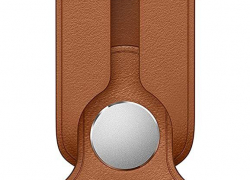 Apple AirTag Anhänger aus echtem Leder Sattelbraun für 17,90€ inkl. Versand!