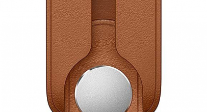 Apple AirTag Anhänger aus echtem Leder Sattelbraun für 17,90€ inkl. Versand!