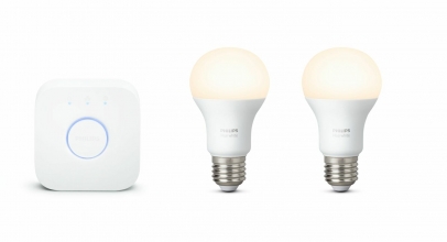 PHILIPS Hue White Starter Kit 2 x E27 Lampen + Hue Bridge für 44,96€ inkl. Versand!