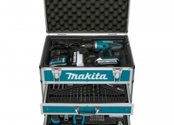 Schrauber Makita DF457DWEX6 2×1,3 Ah + 102 tlg Zub. + Koffer für 199,95€ inkl. Versand!