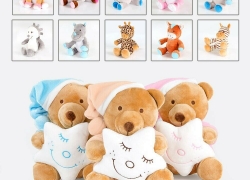 Baby Kuschelige Musikuhr Einschlafhilfe in versch. Motiven und Melodien für 4,99€ inkl. Versand!