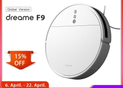 Dreame F9 Saugroboter Wischroboter Beutellos Wifi APP für 166,-€ inkl. Versand!