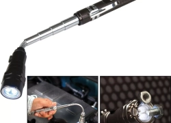 LED Teleskop Taschenlampe Schwanenhals Magnet Flex Arbeits-Leuchte Werkzeug für 6,66€ inkl. Versand!