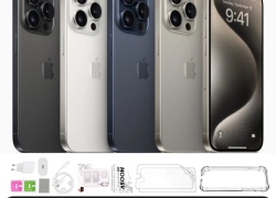 Apple iPhone 15 Pro – 128 256 512 1TB – Titan Schwarz Weiß Natur Blau – XXL Set – Refurbished ab 487,60€ inkl. Versand!