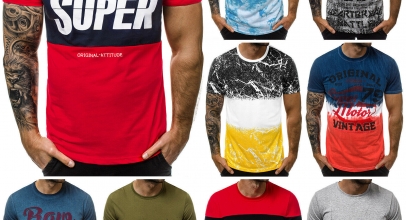 OZONEE Herren T-Shirt Kurzarm mit Motiv oder Aufdruck Rundhals für 9,45€ inkl. Versand
