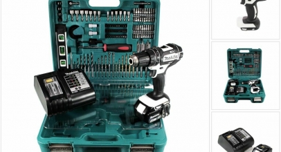 Makita DHP 482 STTK W Schlagbohrschrauber 5,0Ah + Lader+ 101 tlg. Zubehör für 189,-€ inkl. Versand!