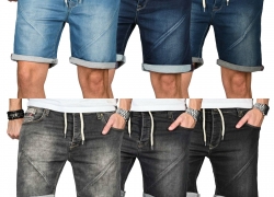 A. Salvarini Herren Jeans Short kurze Sommer Hose für 24,90€ inkl. Versand!