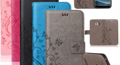Samsung Galaxy/iPhone Schutzhülle Blumen Flip Case Wallet Etui für 6,66€ inkl. Versand!