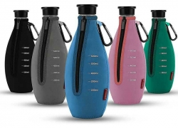 Ciskotu Bruchschutz SodaStream Glaskaraffe Neopren Hülle mit Kapazitätsskala für 10,19€ inkl. Versand!