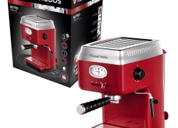 Russell Hobbs Retro Espresso Siebträgermaschine 15Bar Espressomaschine Milchdüse für 55€ inkl. Versand!