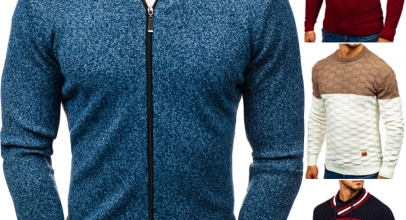 BOLF Strickjacke Strickpullover Sweater Cardigan Herren Mix für je 14,35€ inkl. Versand