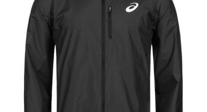 ASICS Herren Windbreaker Jacke windabweisend schwarz für 20,69€ inkl. Versand!