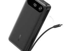 Anker Powerbank 20000mAh tragbares Ladegerät integriertem USB-C-Kabel 87W Max für 37€ inkl. Versand!