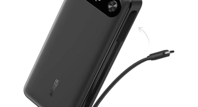 Anker Powerbank 20000mAh tragbares Ladegerät integriertem USB-C-Kabel 87W Max für 37€ inkl. Versand!