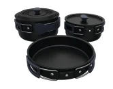 ERNESTO® Camping Kochgeschirr 7-teiliges Koch-Set Outdoor Töpfe Bratpfanne für 15,99€ inkl. Versand!