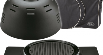 Rösle BUDDY G40 Deluxe Set Mobiler Gas Grill tragbar + Garglocke + Tragetasche für 79,99€ inkl. Versand