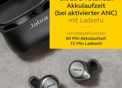 Jabra Elite 75T – Titanium Black Schnurlose In-Ear Musikkopfhörer, True-Wireless für 69,99€ inkl. Versand!