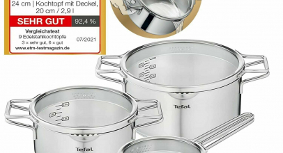 Tefal Topfset Edelstahl 6-tlg Nordica für 84,99€ inkl. Versand!