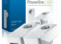 Devolo dLan 550 duo+ Starter Kit 2x LAN Anschluss Steckdose Powerline Adapter für 59,90€ inkl. Versand!