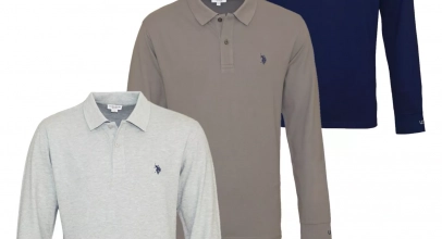 U.S.Polo Assn. Herren Poloshirt Basic blau grau M-3XL Langarm Polokragen für 19,95€ inkl. Versand!