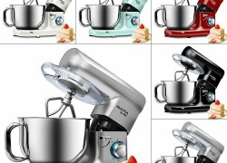 Küchenmaschine Knetmaschine Rührmaschine 5,5L – 1500W – LED Licht + Zubehör für 55,99€ inkl. Versand!