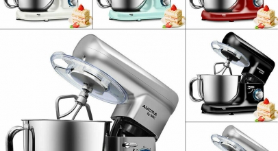 Küchenmaschine Knetmaschine Rührmaschine 5,5L – 1500W – LED Licht + Zubehör für 55,99€ inkl. Versand!