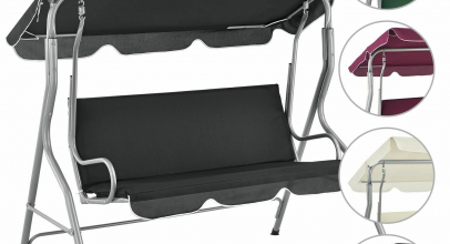 Juskys® 3er Hollywoodschaukel Gartenschaukel für 84,95€ inkl. Versand!